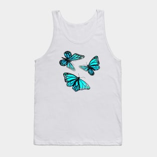 Blue Butterflies Tank Top